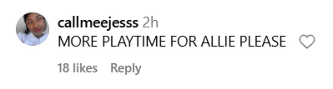 Screenshot of UConn WBB post